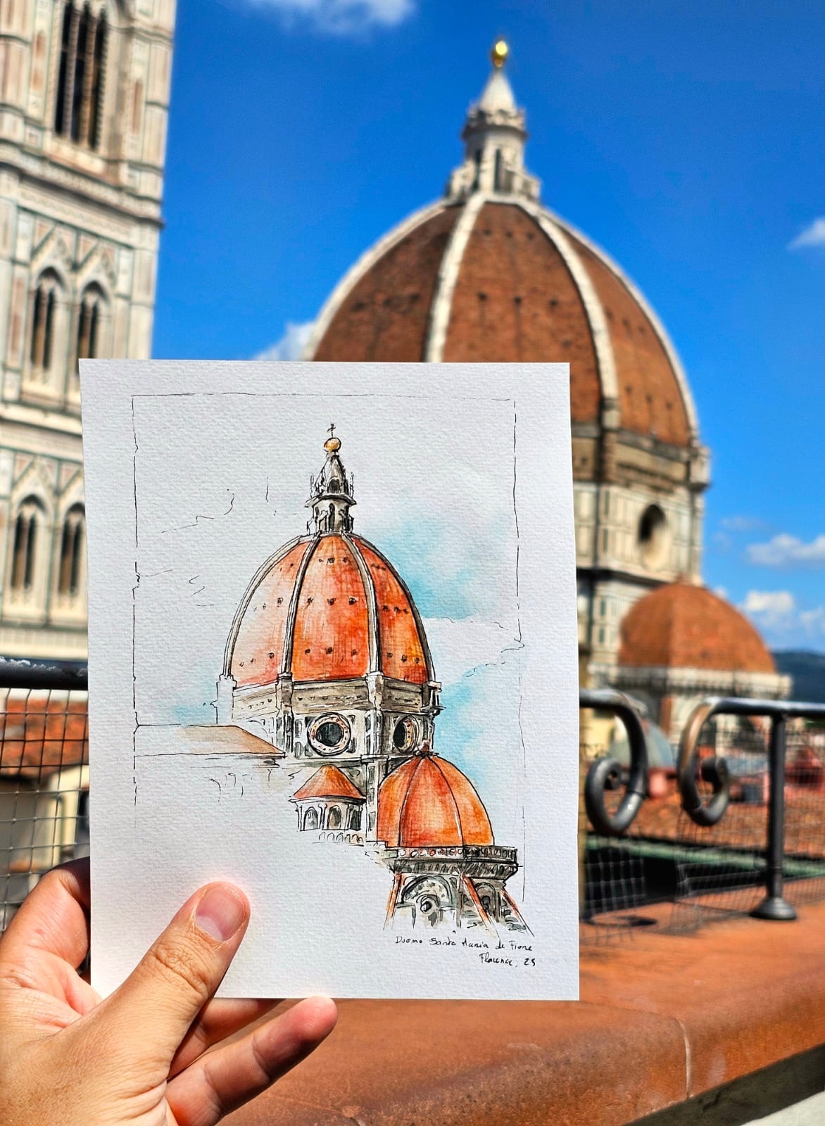 Stages de peinture, d'urban sketching à florence en 2026. Stage d'aquarelle sur 5 jours, où on apprend le dessin, la peinture, l'urban sketching et l'aquarelle à Florence