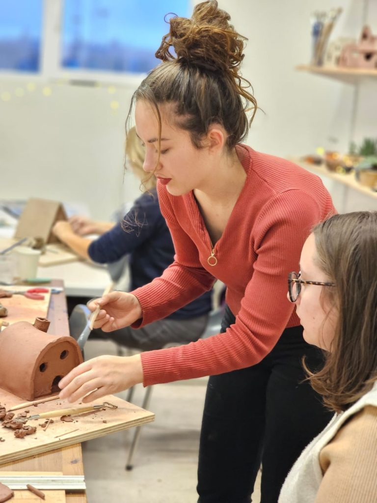 Handbuilding pottery workshop near Basel Switzerland, ceramic class in Mulhouse, artisan ceramics, creative handmade experience in France